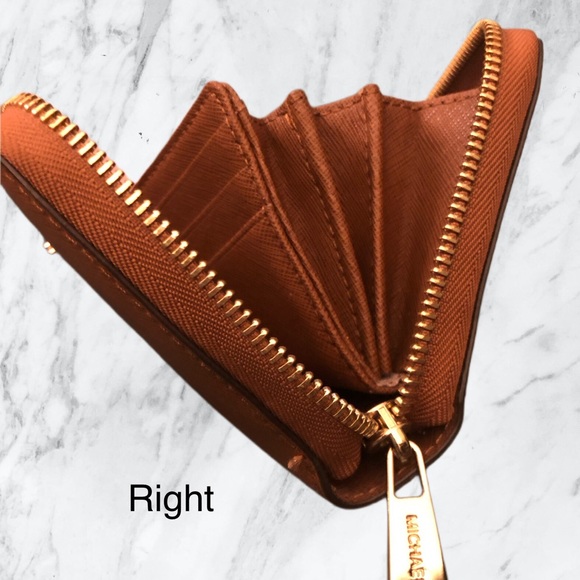 MICHAEL KORS Cross Grain Leather Continental Zip Around Accordion Wallet - Picture 7 of 14